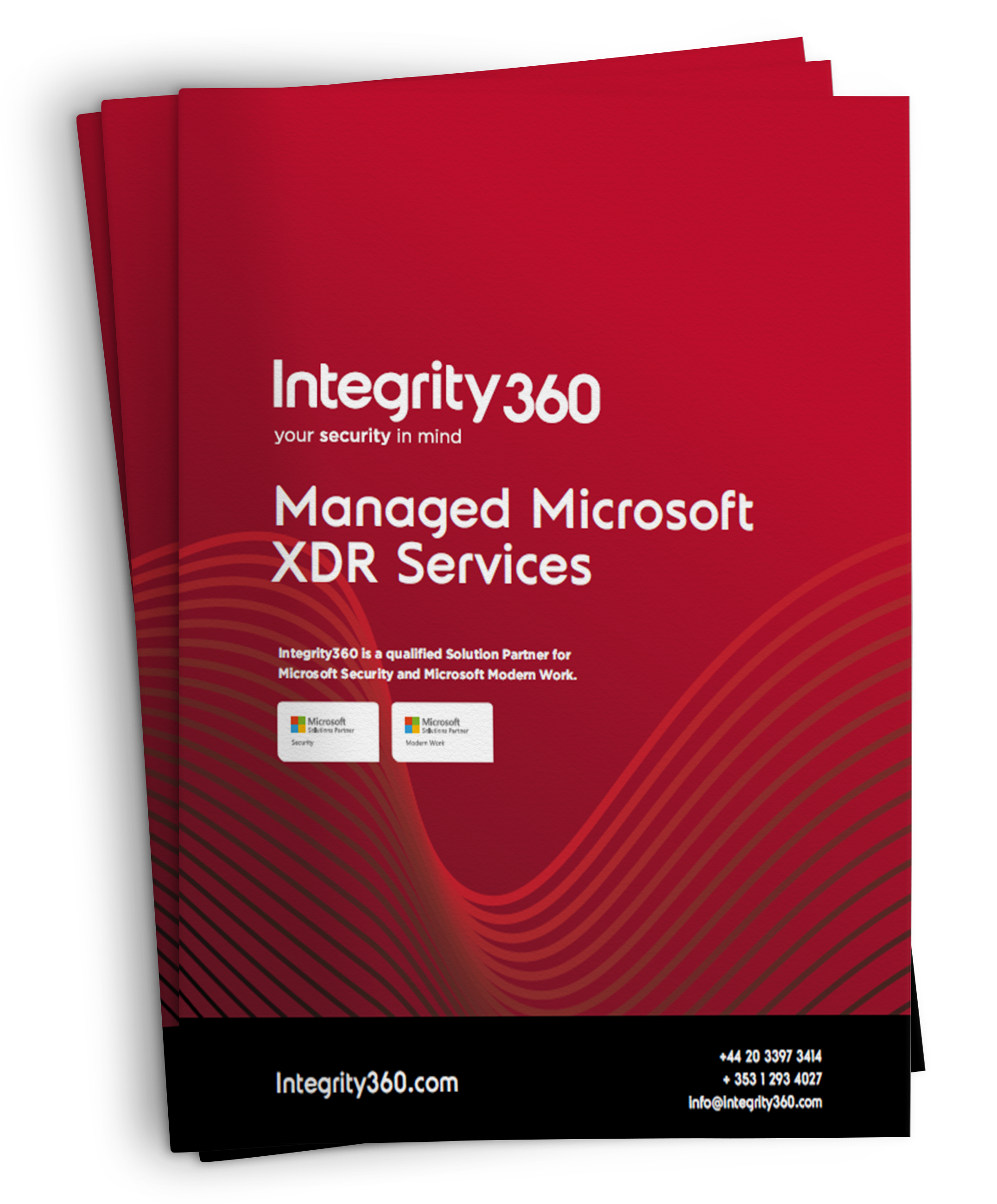Integrity360-MicrosoftXDR- 3 Stacked ebooks